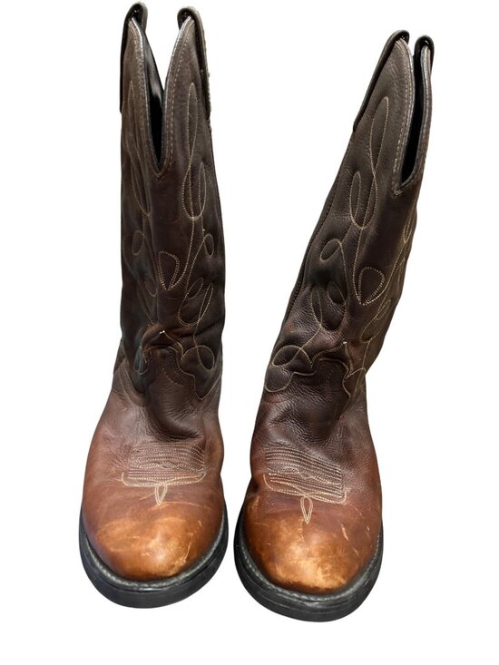 Dan Post mens brown leather embroided cowboy western boots sz 11.5D SKU 10-128 main image 6